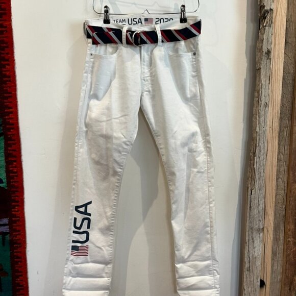 Polo Ralph LaurenTeam USA 2020 White Jeans